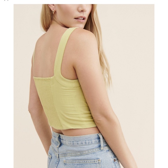 Free People M Greyed Olive Scarlett Tank - Picture 3 of 5